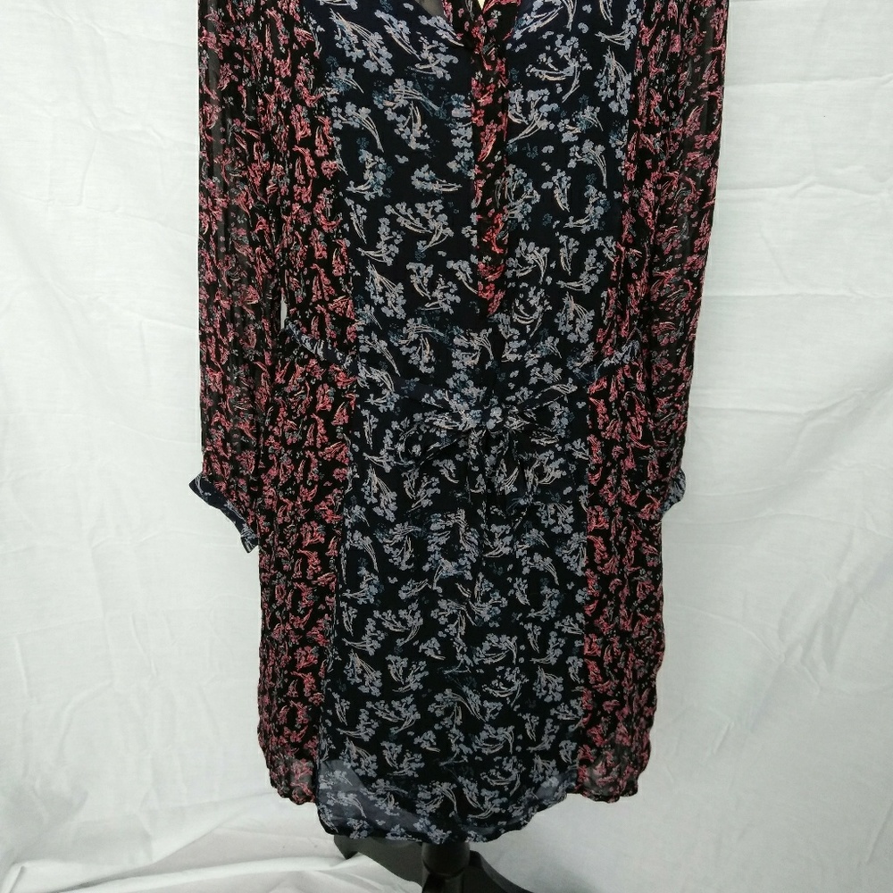 Lucky Brand Mixed Print Sheer Maja Dress - Picture 6 of 8